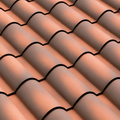 Santafé Spanish S Red Fumé roof tile