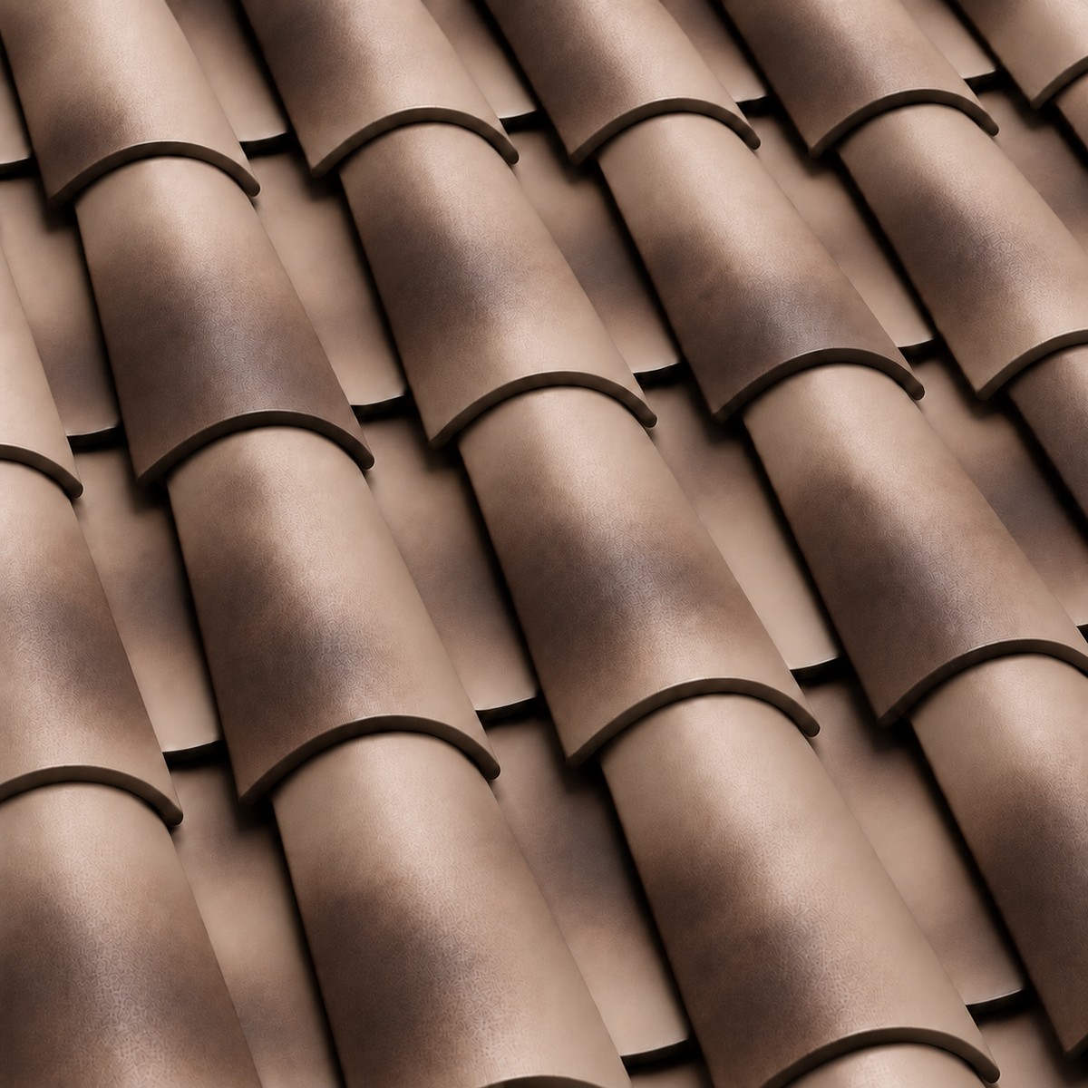 Santafé Mission Barrel Coffee Fumè roof tile