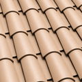 Santafé Mission Barrel Peach roof tile