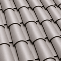 Santafé Mission Barrel Pewter roof tile
