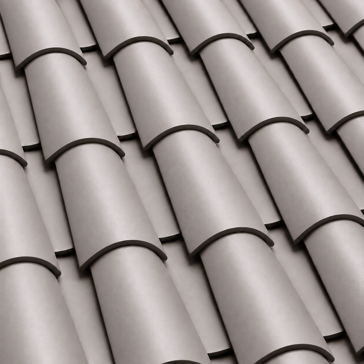 Santafé Mission Barrel Pewter roof tile