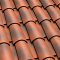 Santafé Mission Barrel Red Fumè roof tile