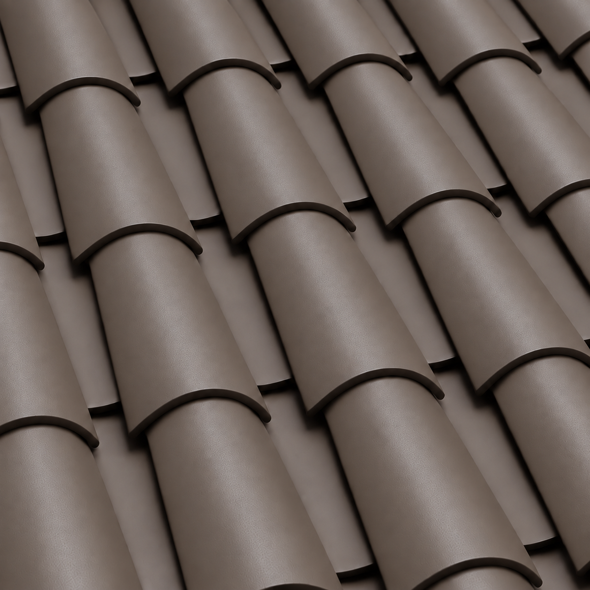 Verea Barrel Graphite roof tile