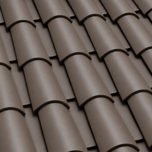 Verea Barrel Graphite roof tile