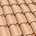 Verea Barrel Peach roof tile