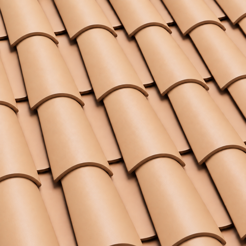 Verea Barrel Peach roof tile