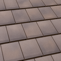 Verea Flat Broom Swept Brown/Fumé roof tile