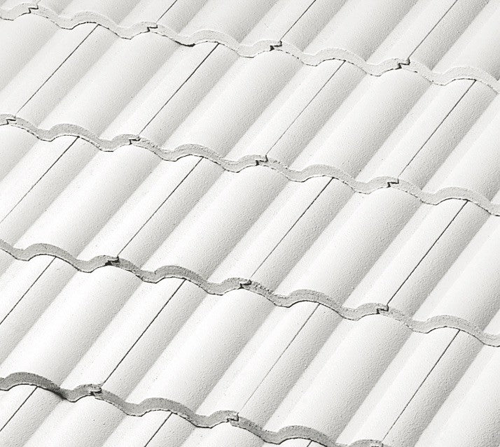 Westlake Villa 900 White (Color Coat) roof tile